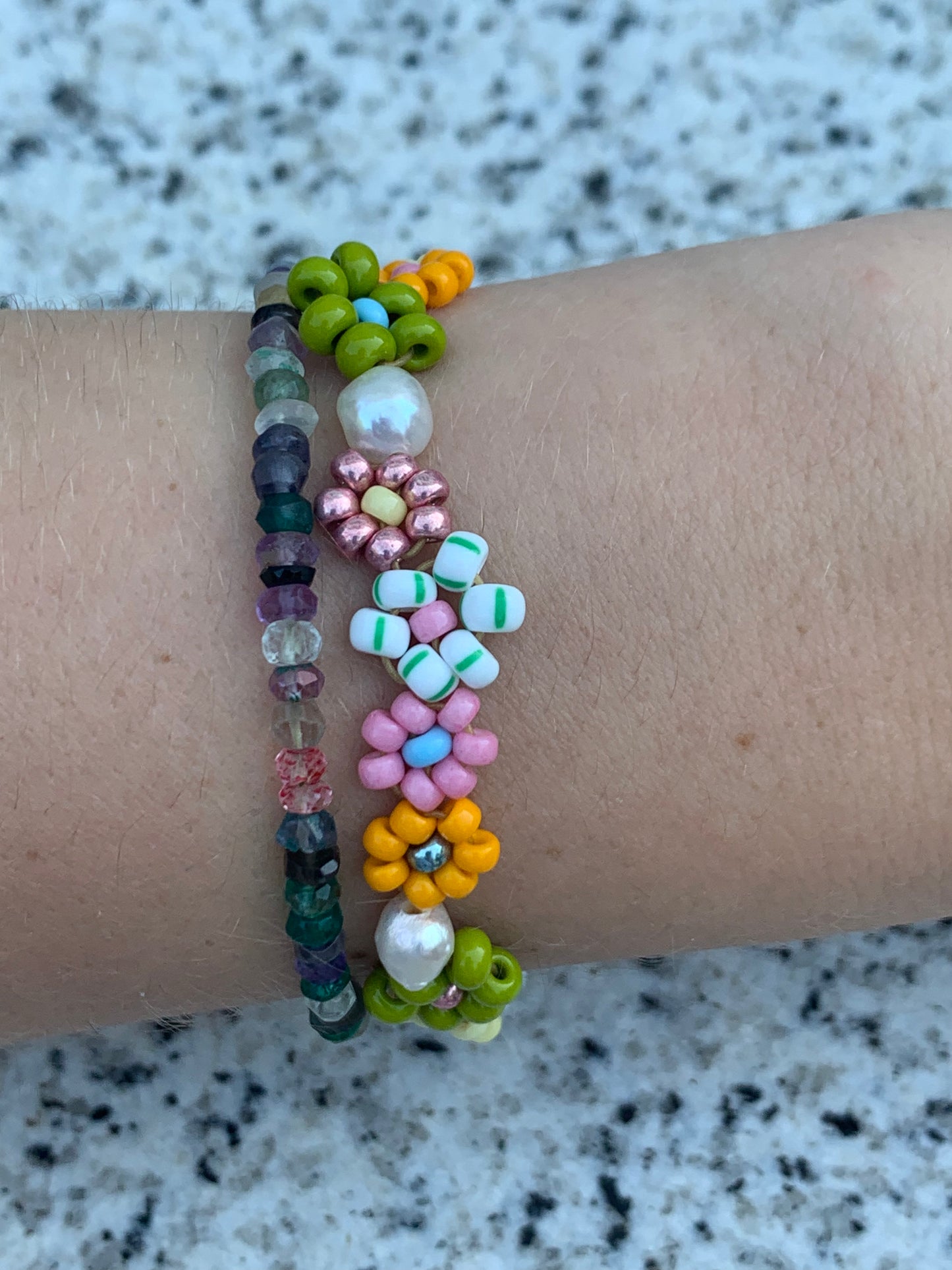 Summer flowers bracelet